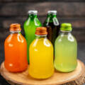 Formulated aseptically packaged juice drinks without sugar, high intensity sweeteners or artificial colorants.
